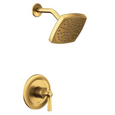 Flara M-CORE 2-Series Eco Performance 1-Handle Shower Trim Kit in Brushed Gold (Valve Sold Separately) by Moen