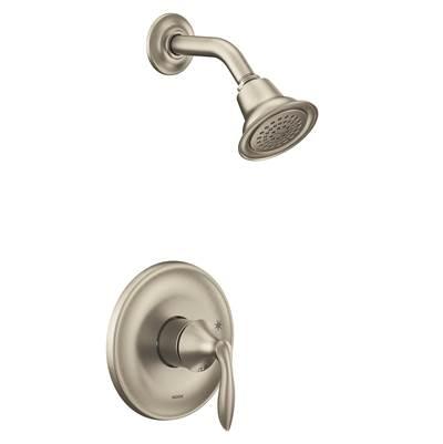 Eva M-CORE 2-Series Eco Performance 1-Handle Shower Trim Kit in Brushed Nickel (Valve Sold Separately) by Moen