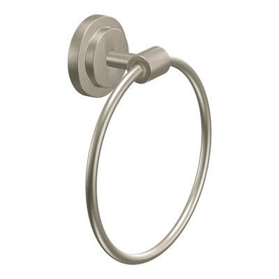 Brushed Nickel Towel Ring by Moen