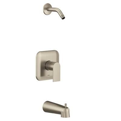 Genta M-CORE 2-Series 1-Handle Tub and Shower Trim Kit in Brushed Nickel (Valve Sold Separately) by Moen