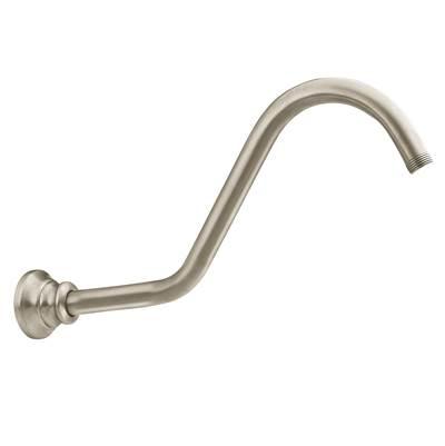 Waterhill 14-Inch Replacement Extension Curved Shower Arm, Brushed Nickel by Moen