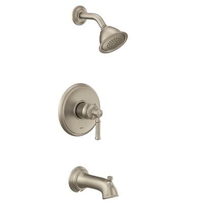 Dartmoor M-CORE 2-Series Eco Performance 1-Handle Tub and Shower Trim Kit in Brushed Nickel (Valve Sold Separately)