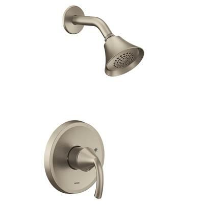 Glyde M-CORE 2-Series Eco Performance 1-Handle Shower Trim Kit in Brushed Nickel (Valve Sold Separately) by Moen