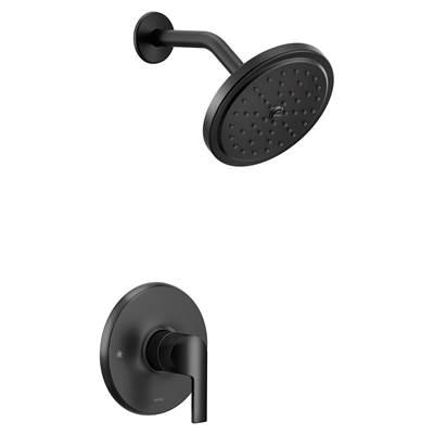 Doux M-CORE 3-Series 1-Handle Shower Trim Kit in Matte Black (Valve Sold Separately) by Moen