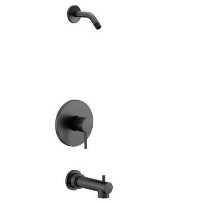 Align M-CORE 2-Series 1-Handle Tub and Shower Trim Kit in Matte Black (Valve Sold Separately) by Moen