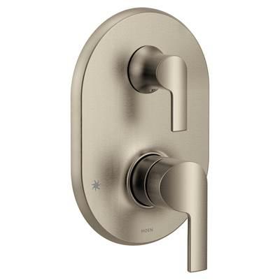 Doux M-CORE 3-Series 2-Handle Shower Trim with Integrated Transfer Valve in Brushed Nickel (Valve Sold Separately) by Moen