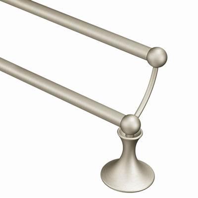 Brushed Nickel 24'' Double Towel Bar