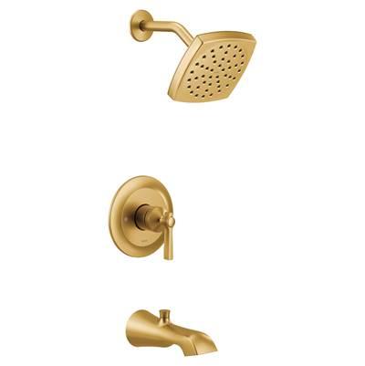 Flara M-CORE 3-Series 1-Handle Tub and Shower Trim Kit in Brushed Gold (Valve Sold Separately) by Moen