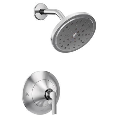 Doux 1-Handle Posi-Temp Shower Faucet Trim Kit in Chrome (Valve Sold Separately) by Moen