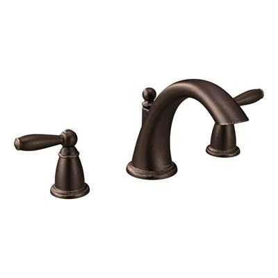 Brantford 2-Handle Deck-Mount Roman Tub Faucet Trim Kit in Oil Rubbed Bronze (Valve Sold Separately) by Moen