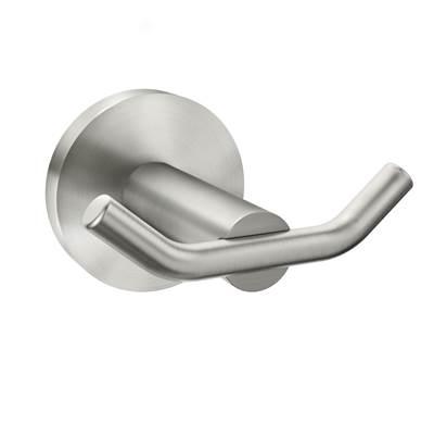 Brushed Nickel Double Robe Hook by Moen