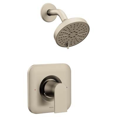 Genta LX Posi-Temp Pressure Balancing Eco-Performance Modern Shower Only Trim, Valve Required, Brushed Nickel by Moen
