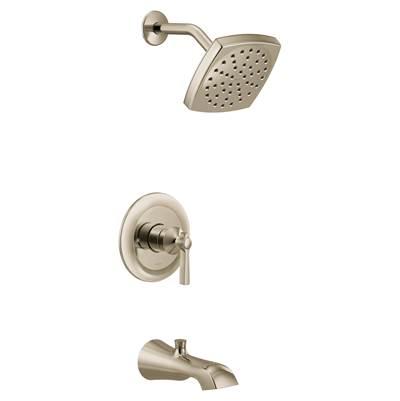 Flara M-CORE 3-Series 1-Handle Tub and Shower Trim Kit in Polished Nickel (Valve Sold Separately) by Moen