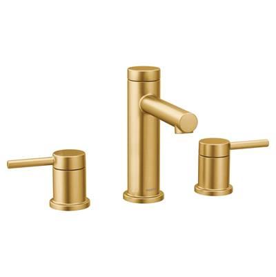 Align 8 in. Widespread 2-Handle Bathroom Faucet Trim Kit in Brushed Gold (Valve Sold Separately) by Moen
