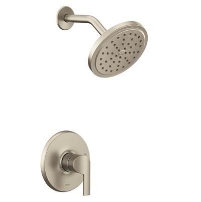 Doux M-CORE 2-Series Eco Performance 1-Handle Shower Trim Kit in Brushed Nickel (Valve Sold Separately) by Moen