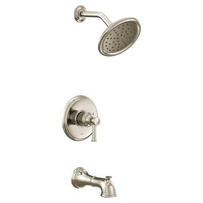 Belfied M-CORE 2-Series Eco Performance 1-Handle Tub and Shower Trim Kit in Polished Nickel (Valve Sold Separately) by Moen