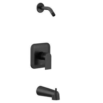 Genta M-CORE 2-Series 1-Handle Tub and Shower Trim Kit in Matte Black (Valve Sold Separately) by Moen