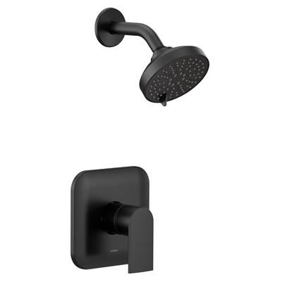 Genta M-CORE 2-Series Eco Performance 1-Handle Shower Trim Kit in Matte Black (Valve Sold Separately) by Moen