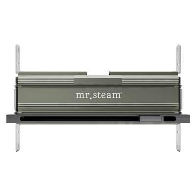Linear 16 in. W. Steamhead with AromaTherapy Reservoir in Satin Steel by Mr. Steam