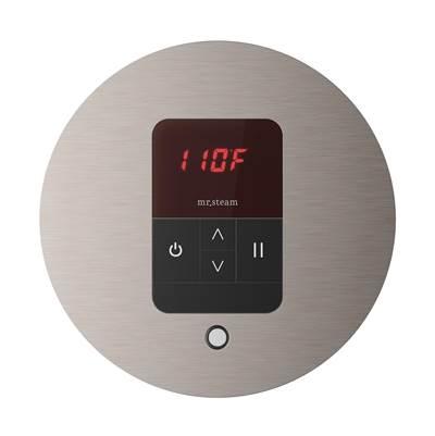 iTempo Round Steam Shower Control and Steamhead in Brushed Nickel