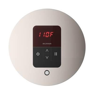 iTempo Round Steam Shower Control and Steamhead in Polished Nickel