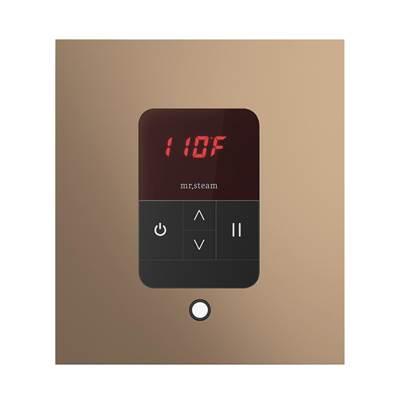iTempo Square Steam Shower Control and Steamhead in Nouveau Bronze by Mr. Steam