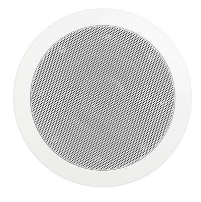 6.5 in. W. MusicTherapy Speaker in Round White by Mr. Steam