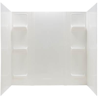 Durawall Bathtub Wall, White, Fits up to 42''x72'' Alcove by Mustee And Sons
