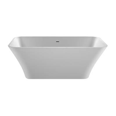 ADDISON 3 SCULPTURESTONE FREESTANDING AIR BATH - GLOSS BISCUIT (65.5X31.75) by MTI Baths