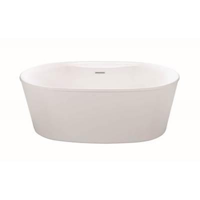 ADEL 2 W/DECK DOLOMATTE FREESTANDING SOAKER - WHITE (57.25X31.5) by MTI Baths
