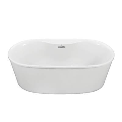 ADEL 4 ACRYLIC CXL FREESTANDING FAUCET DECK  AIR BATH ELITE - BISCUIT (66X31) by MTI Baths