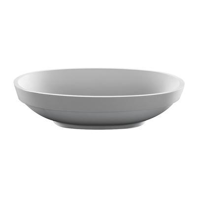 ALISSA SR SCULPTURESTONE SEMI-RECESSED - GLOSS WHITE (22.5X14) by MTI Baths