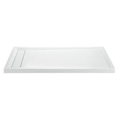 MTI Baths 7236 Acrylic CXL LH Hidden Drain Multi Threshold - Biscuit by MTI Baths