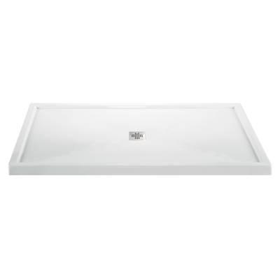 MTI Baths 7242 Acrylic CXL Center Drain Multi Threshold - White by MTI Baths