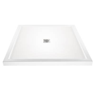MTI Baths 3636 Dolomatte Center Drain Multi Threshold - White - Matte White by MTI Baths