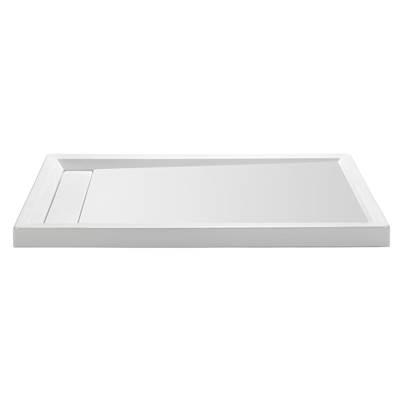 MTI Baths 6032 Dolomatte LH Hidden Drain Multi Threshold - White - Matte White by MTI Baths