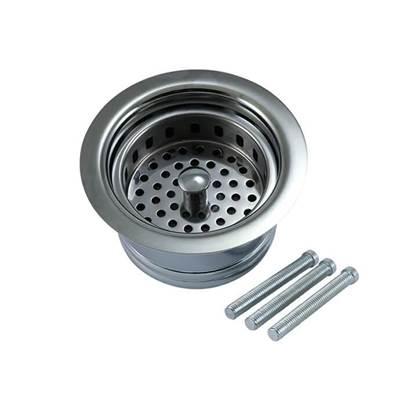 Traditional 1/4 Complete Stopper & Strainer Unit Waste Disposer Trim 1/4 Extended Flange