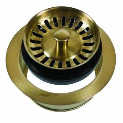 Classic 1/4 Complete Stopper & Strainer Unit Waste Disposer Trim - Champagne Bronze by Mountain Plumbing
