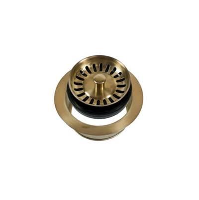 Classic 1/4 Complete Stopper & Strainer Unit Waste Disposer Trim - Biscuit by Mountain Plumbing