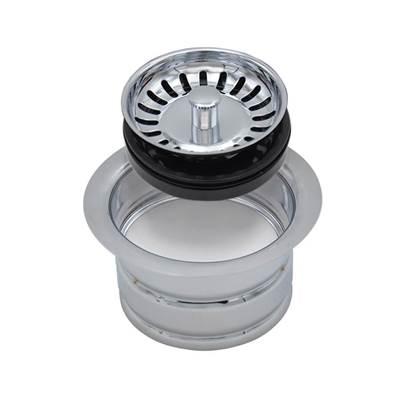 Classic 1/4 Complete Stopper & Strainer Unit Waste Disposer Trim 1/4 Extended Flange - Biscuit by Mountain Plumbing