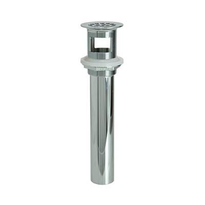 20 Hole Brass Lavatory Grid Drain - 6'' Tailpiece with Overflow