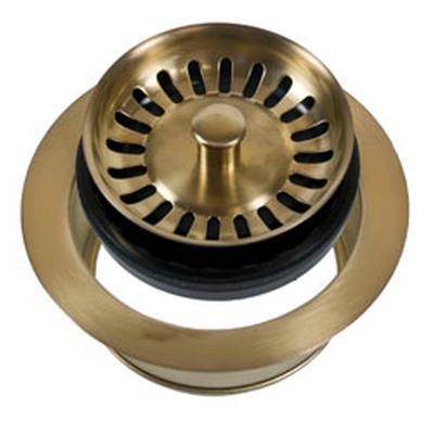 Classic 1/4 Complete Stopper & Strainer Unit Waste Disposer Trim - Antique Brass by Mountain Plumbing