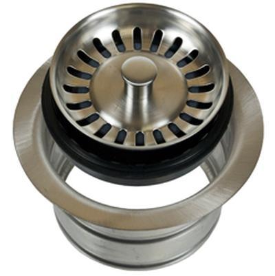 Classic 1/4 Complete Stopper & Strainer Unit Waste Disposer Trim 1/4 Extended Flange - Antique Brass by Mountain Plumbing
