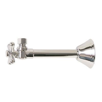 Brass Cross Handle with 1/4 Turn Ball Valve - Lead Free - Angle Sweat