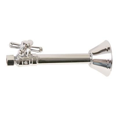 Brass Cross Handle with 1/4 Turn Ball Valve - Lead Free - Straight Sweat by Mountain Plumbing