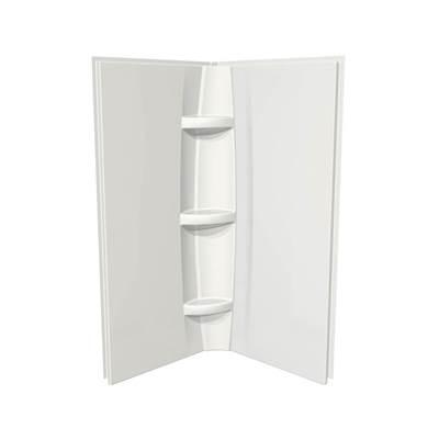 40 x 72 in. Acrylic Direct-to-Stud Two-Piece Shower Wall Kit in White by Maax