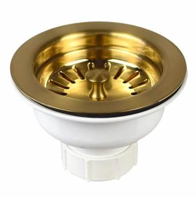 3.5'' Basket Strainer in Brushed Gold PVD