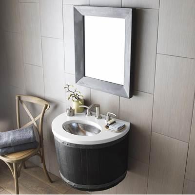 Portola Small Mirror in Ash