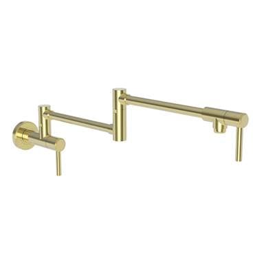 Newport Brass Seager Pot Filler - Wall Mount - Forever Brass Pvd