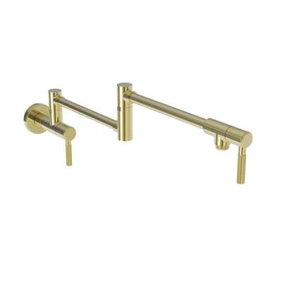 Newport Brass Muncy Pot Filler - Wall Mount - Forever Brass Pvd